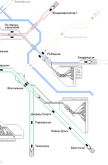Файл:Трассировка Калининско-Мурской линии на план-проект-путевой схеме.png