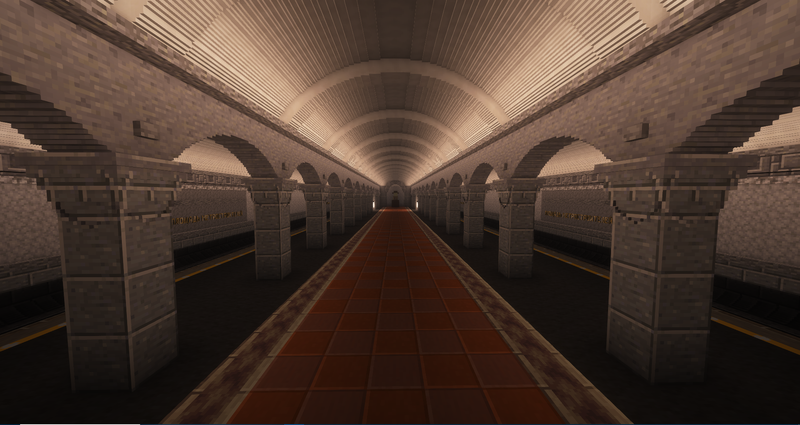 Файл:Станция Площадь Метростроителей (Южный зал).png